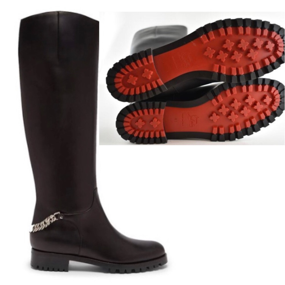 CHRISTIAN LOUBOUTIN Croche Cate leather boot